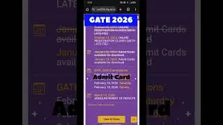 GATE 2026 Admit Card OUT | Download Now #gate2026 #ytshorts #shorts #gate2026preparation #admitcard
