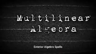 Multilinear Algebra