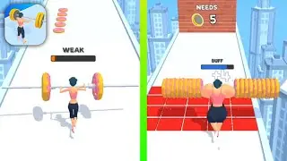 Weight Runner 3D🏋️&zwj;♀️🏋️Gameplay All Levels Part 2 | 4-6 Level [iOS, Android]