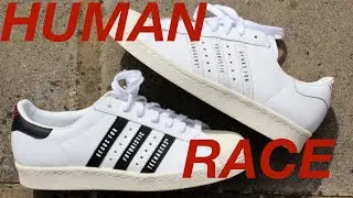 Adidas Superstars 80s X HUMAN RACE: распаковка, обзор и на ногах