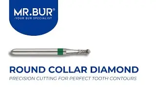 ISO 802 Round Collar Coarse Diamond Bur FG | MR.BUR