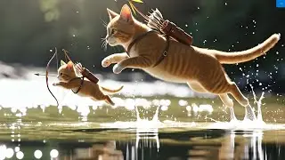 Mama Cat & Baby Cat Hunting 🦌 | 🎯 Archery Shot