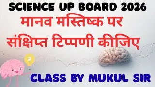 UP Board Class 10 Science: मानव मस्तिष्क (Short Notes) - 2 नंबर पक्के!