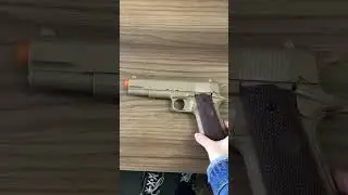 PISTOLA KWC 1911 MOLA TAN 6MM. #proarmasairsoft #airsoft #airsoftnacional