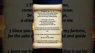 Psalm 31:1-5 &ndash; Deliver Me in Your Righteousness