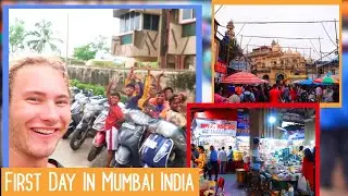 Insane First Day In Mumbai India Crawford Market,Food, Beers & Crowded Streets