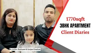 Saya Gold Avenue Indirapuram | Client Review | End-to-End Execution -1770sqft 3bhk Flat Interior