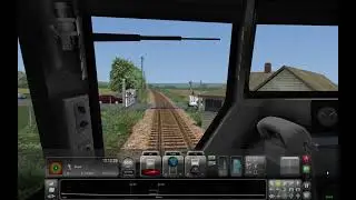 Simulated train journey from Marks Tey to Sudbury on the Stour Valley railway.