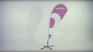 Aufbau einer Beachflag Standard | bannerstop.com