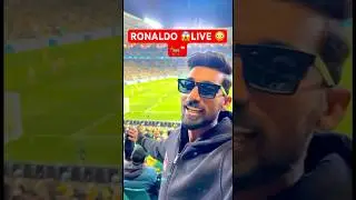 Ronaldo LIVE Dekh Liya 😳🔥 | Al-Nassr vs Al-Ahli Stadium Vlog | CR7 🐐 #shortsvlog