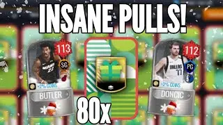 INSANE 109+ PULLS!!! OPENING 80 GOLD PRESENTS!!! NBA LIVE MOBILE 20