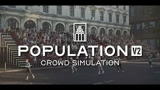 Population V2 - Crowd simulation Addon for Blender Demo
