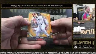 2022 Topps Triple Threads Baseball Hobby 9 Box Case Break #49