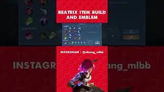 BEATRIX BEST ITEM AND EMBLEM BUILD 2022 #Shorts