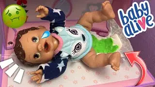 NEW Baby alive changing time doll Afternoon routine ☀️ Hailey has a BIG accident! 😱