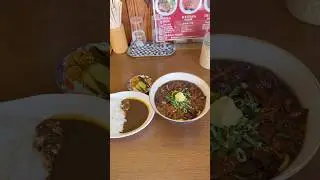 肉うどん蔵 『蔵』うどん(大盛り) 半カレー Matsuya Beef udon Curry rice(half-size)
