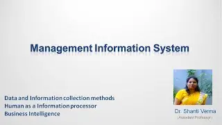 Data and Information collection methods, Human as a Information processor and Business Intelligence