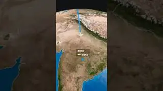 Kazakhstan to India World Travel Flight Map Animation #travel #animation #videoediting