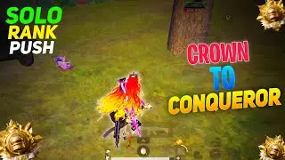 SOLO TPP : DAY - 13 😍 CROWN 5 TO CONQUEROR RANK PUSH IN SOLO 🔥|| SOLO RANK PUSH TIPS AND TRICKS ✅