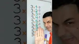ADEUS CALCULADORA: Aprenda a tabuada da multiplica&ccedil;&atilde;o por 3 com o Mr Bean da Matem&aacute;tica 👨🏻&zwj;🏫