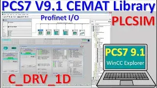 PCS7 V9.1 how to use CEMAT library Profinet IO configuration