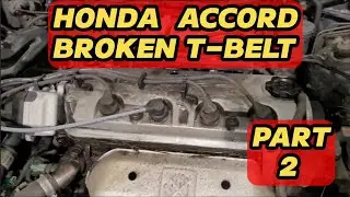 95 Honda Accord 2.2 Broken Timing Belt. New Belt is On. Will it Run? & I find a Surprise. Part 2