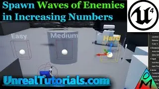 UE4 Tutorial | Spawn Waves of Enemies in Increasing Numbers
