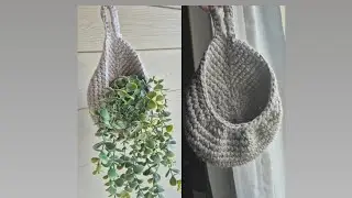 Crocheted cocoon hanging basket💖 #nepalicrochetbynishma #crochet #crochetedbasket