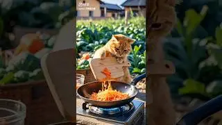 How to make vegetables for cats is shown #cat #ai #cartoonforkids
