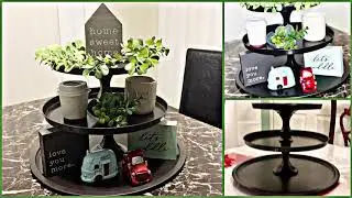 DIY Dollar Tree Tiered Tray