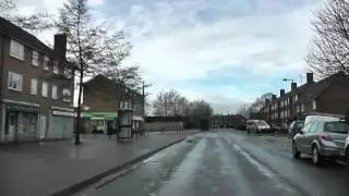 Driving On Grenville Road, Gresham Road & Burleigh Road, Dines Green, Worcester, UK 15th March 2013