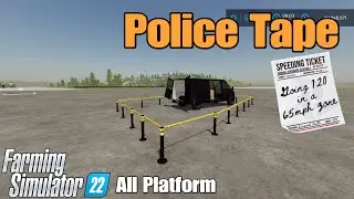 Police Tape / FS22 new mod for all platforms