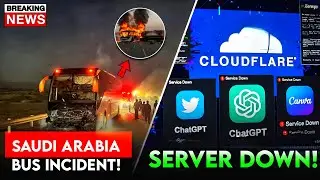 Saudi Umrah Bus Crash: 42 Indian Pilgrims की मौत 😱| Cloudflare Internet Outage!| KhabriSoul 