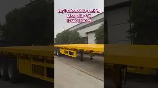#automobile #dumptrailer #semitrailer Luyi automobile 3-axle container coal trailer #longtrailer