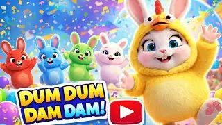 Dubi dubi dum dum Colorful chotu Bunny Dance 🐰🌈 | Dum Dum Dam Dam | Kids Fun Action Song