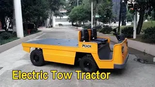 Industrial Electric Tow Tractor 3000kg Load Pneumatic Battery Hydraulic Brake