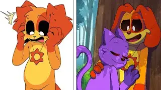 CatNap and DogDay The Perfect Date Until Morning | Poppy Playtime Chapter 4 | Comic Dub