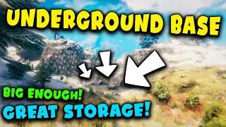Underground Base - Big enough! - Great Storage! | Valheim