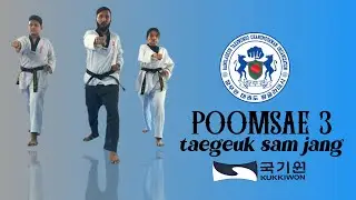 Bangladesh Taekwondo Changmookwan Organization // poomsae 3 // taegeuk sam jang // CHANGMOOKWAN TKD