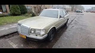 W126 life.  Asmr driving to the garage.