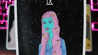 ASMR Moon Power Tarot Deck Flip Through with Smith-Waite Comparison