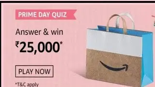 Amazon Prime Day Quiz Answers Today // 2  Aug 2020