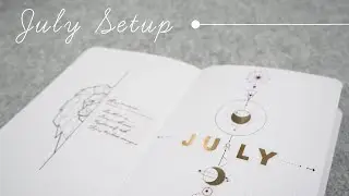 JULY 2020 | BULLET JOURNAL SETUP MINIMALIST | Constellation & Space