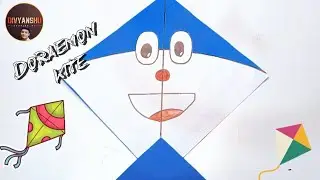 How To Make A Paper Doraemon Kite | Paper Unique Kite 🪁 | कागज का पतंग कैसे बनाएं