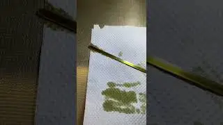 When diesel mix with engine oil the color of engine oil look like this. (Yellow/green)