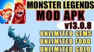 monster legends v13.0.8 mod apk/(Unlimited Gold,Food,Gems)😱