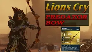 Assassin's Creed Origins NEW LIONS CRY predator bow (Curse of the Pharaohs)