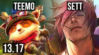 TEEMO vs SETT (TOP) | 2.3M mastery, 1000+ games, 7/2/10 | NA Diamond | 13.17