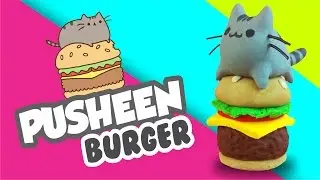 ❤ PUSHEEN BURGER ❤ Arcilla Polimérica ★ El Arte de Pau ★
