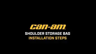 CAN-AM SHOULDER STORAGE BAG - MAVERICK X3